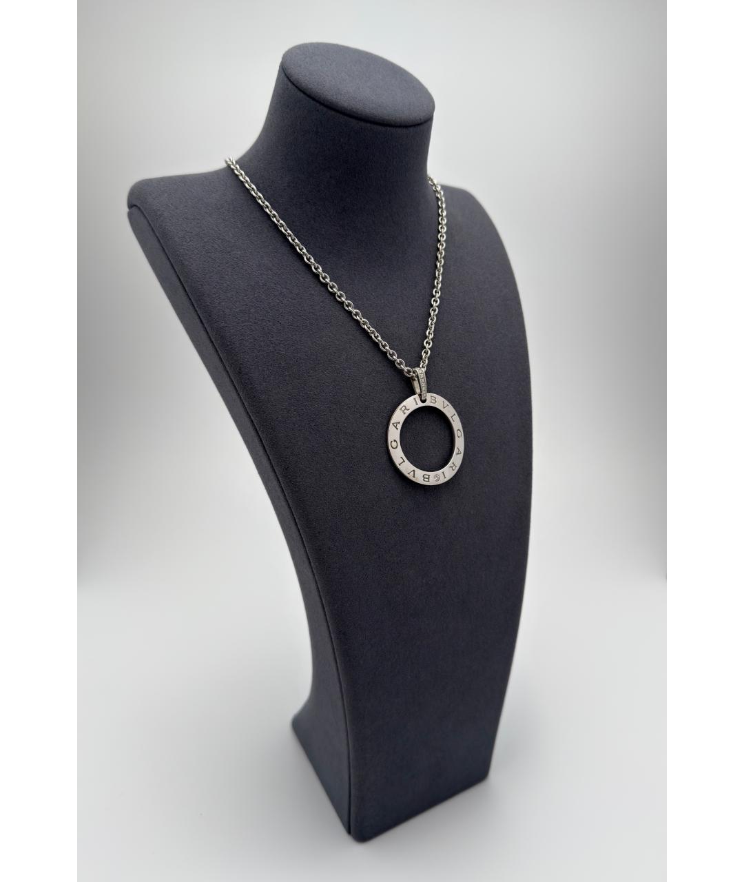 BVLGARI Серебряное колье из белого золота, фото 4