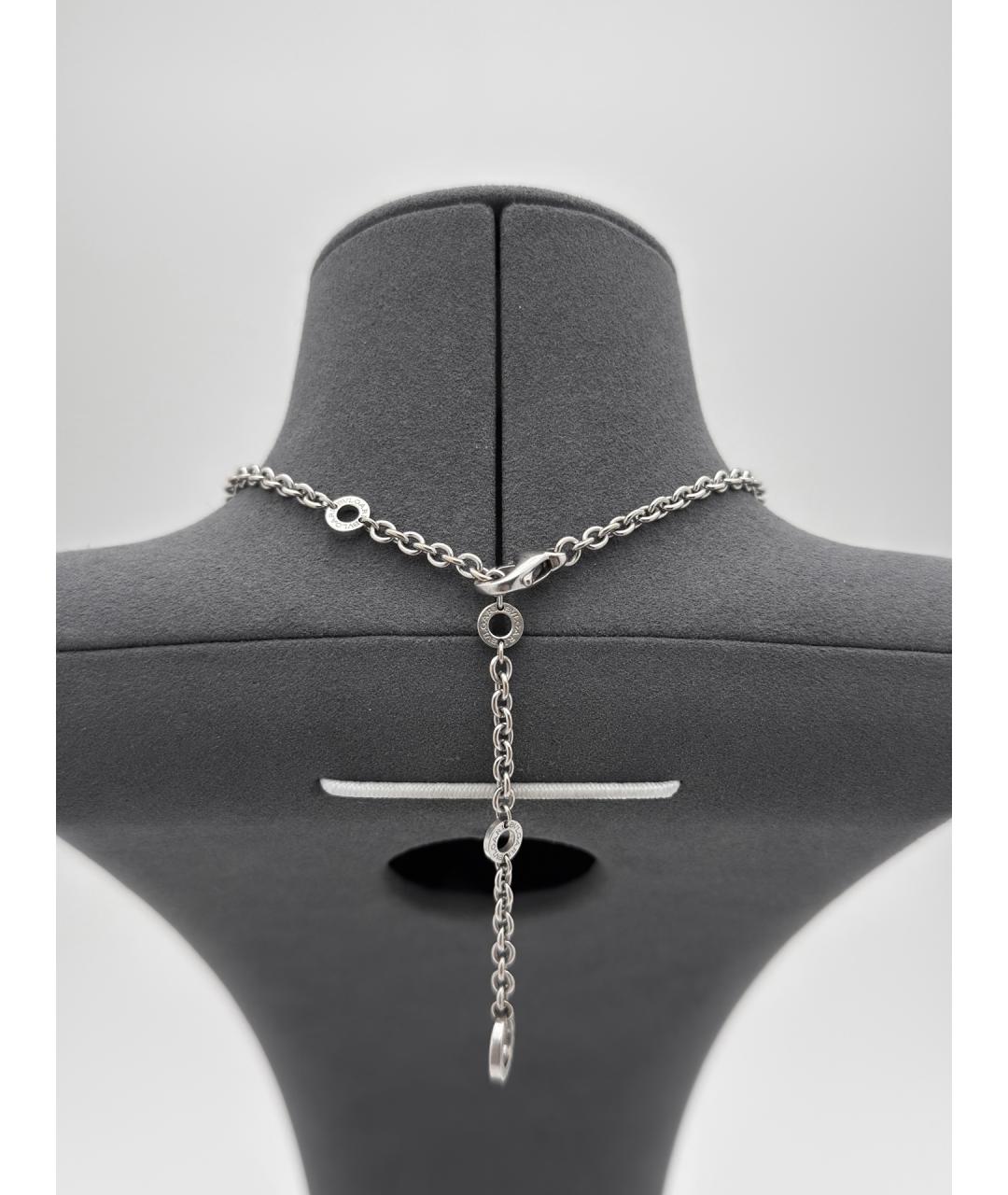 BVLGARI Серебряное колье из белого золота, фото 2