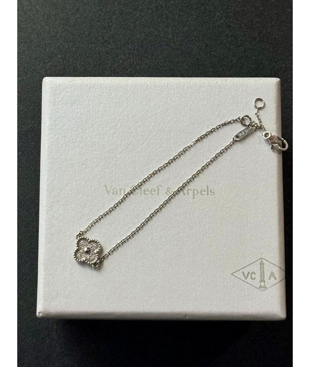 VAN CLEEF & ARPELS Серебрянный браслет из белого золота, фото 5