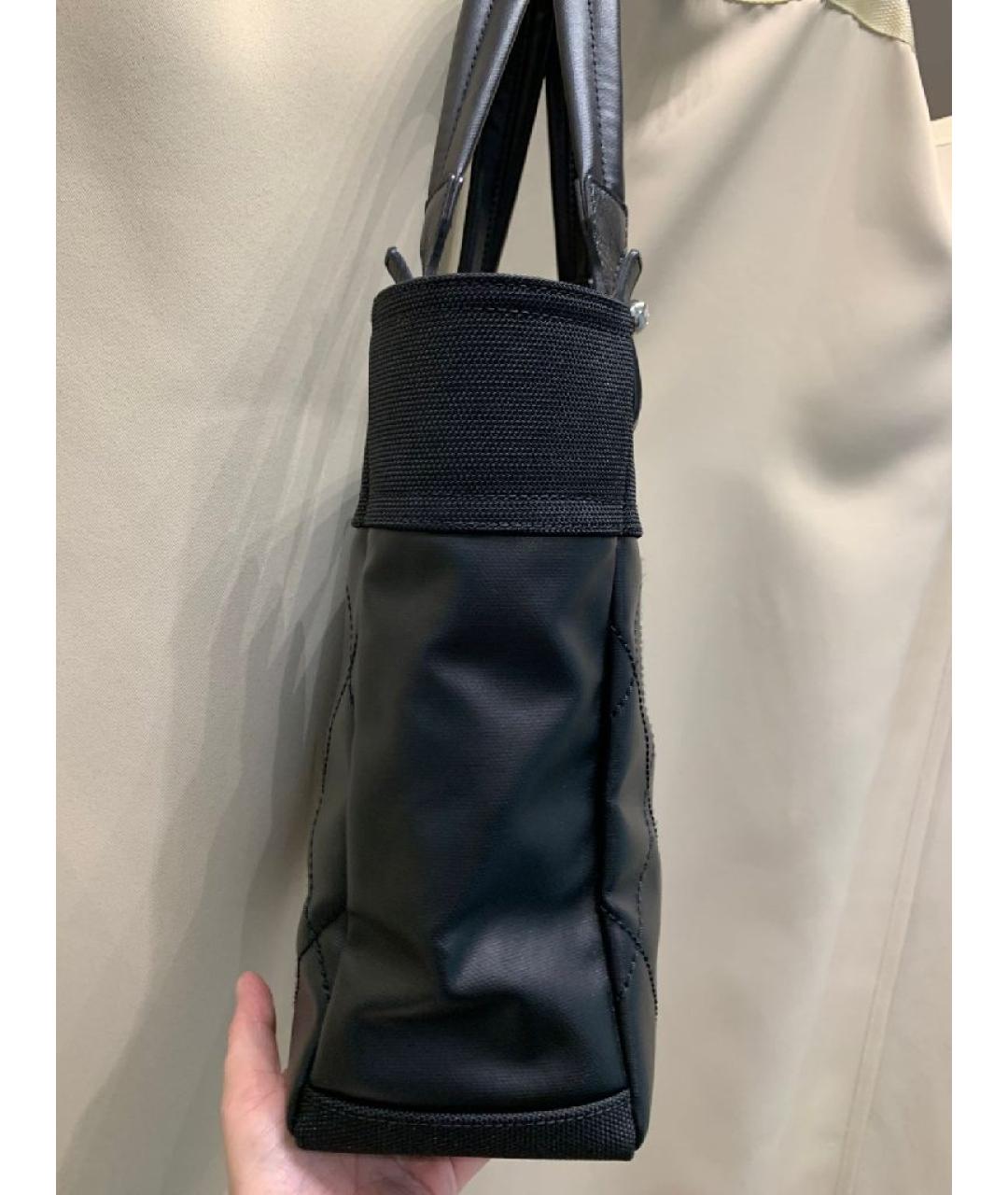 CHANEL Черная кожаная сумка тоут, фото 3