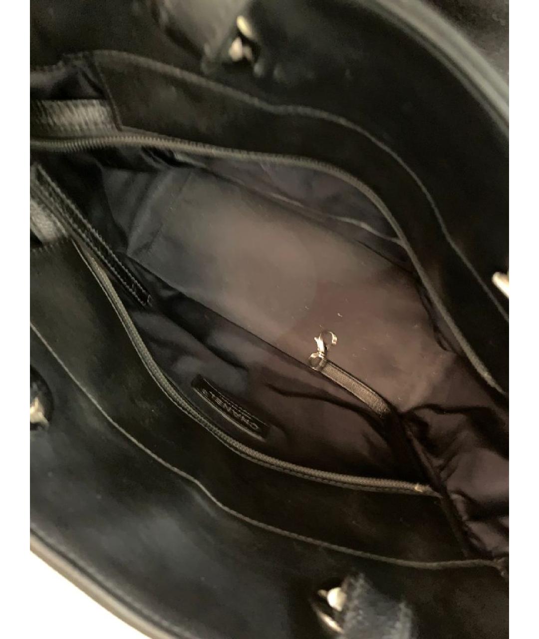 CHANEL Черная кожаная сумка тоут, фото 6