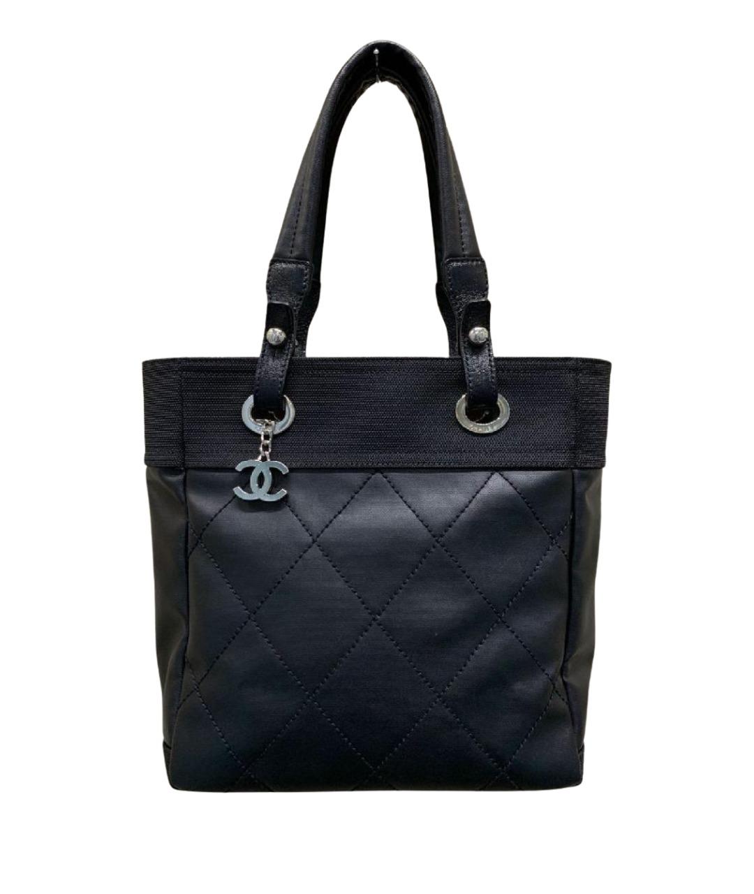 CHANEL Черная кожаная сумка тоут, фото 1