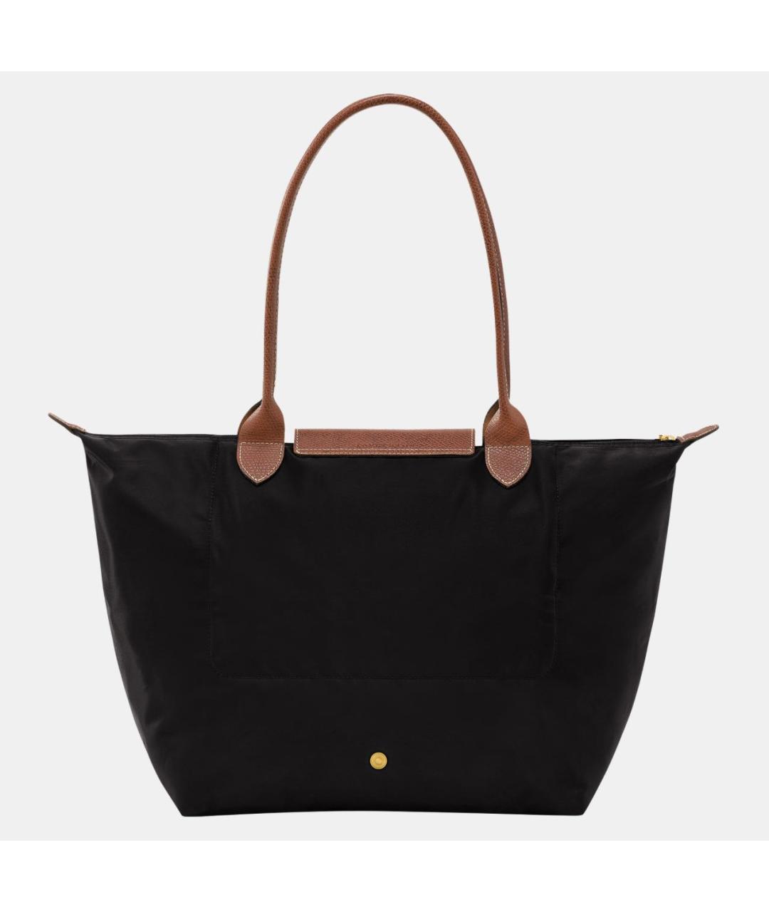 LONGCHAMP Черная тканевая сумка тоут, фото 3