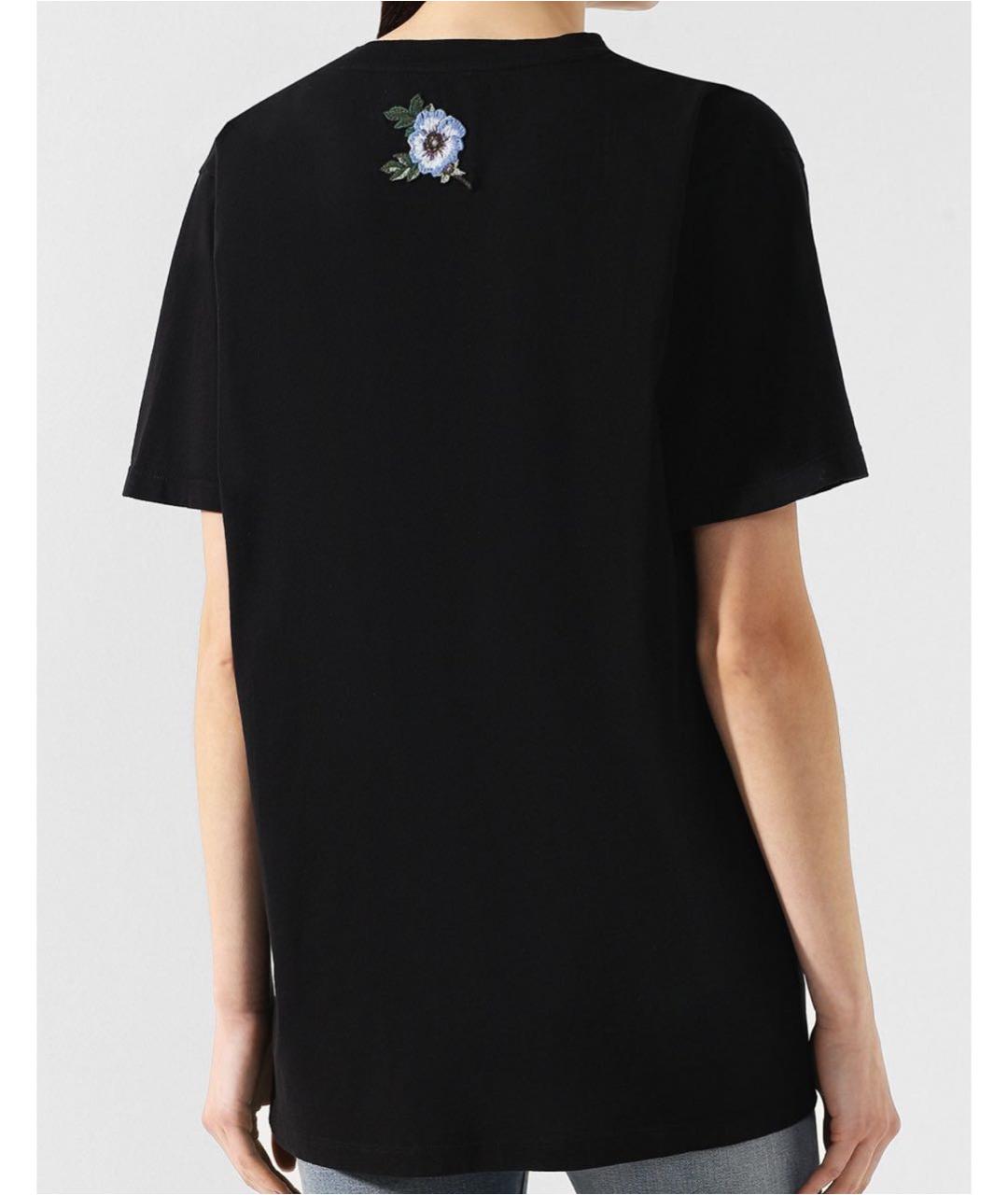GUCCI Черная хлопковая футболка, фото 8