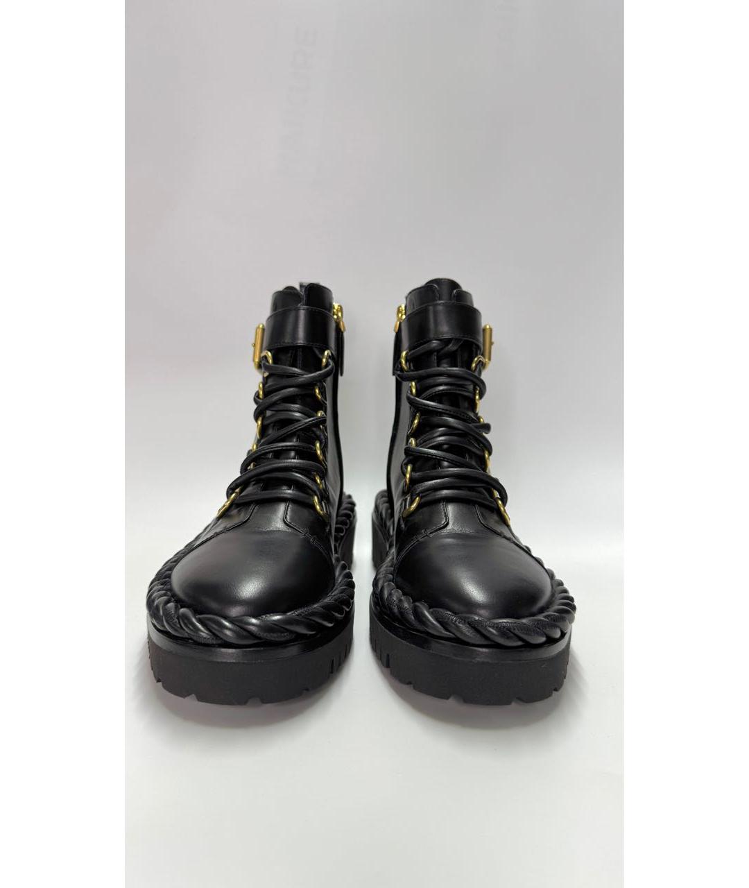 VALENTINO Черные кожаные ботинки, фото 2