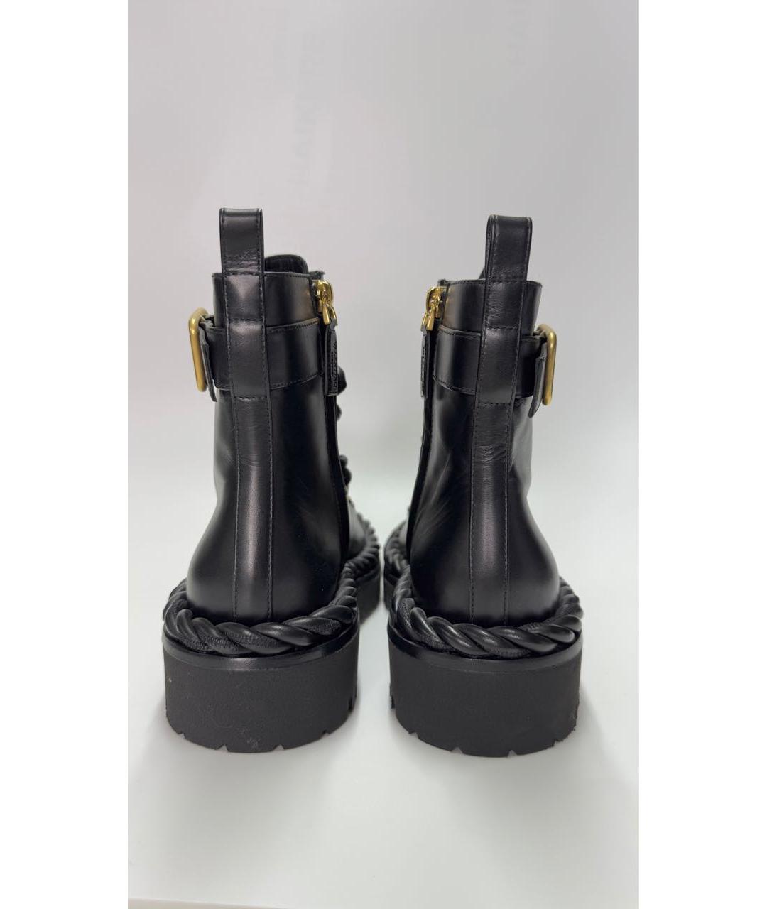 VALENTINO Черные кожаные ботинки, фото 4