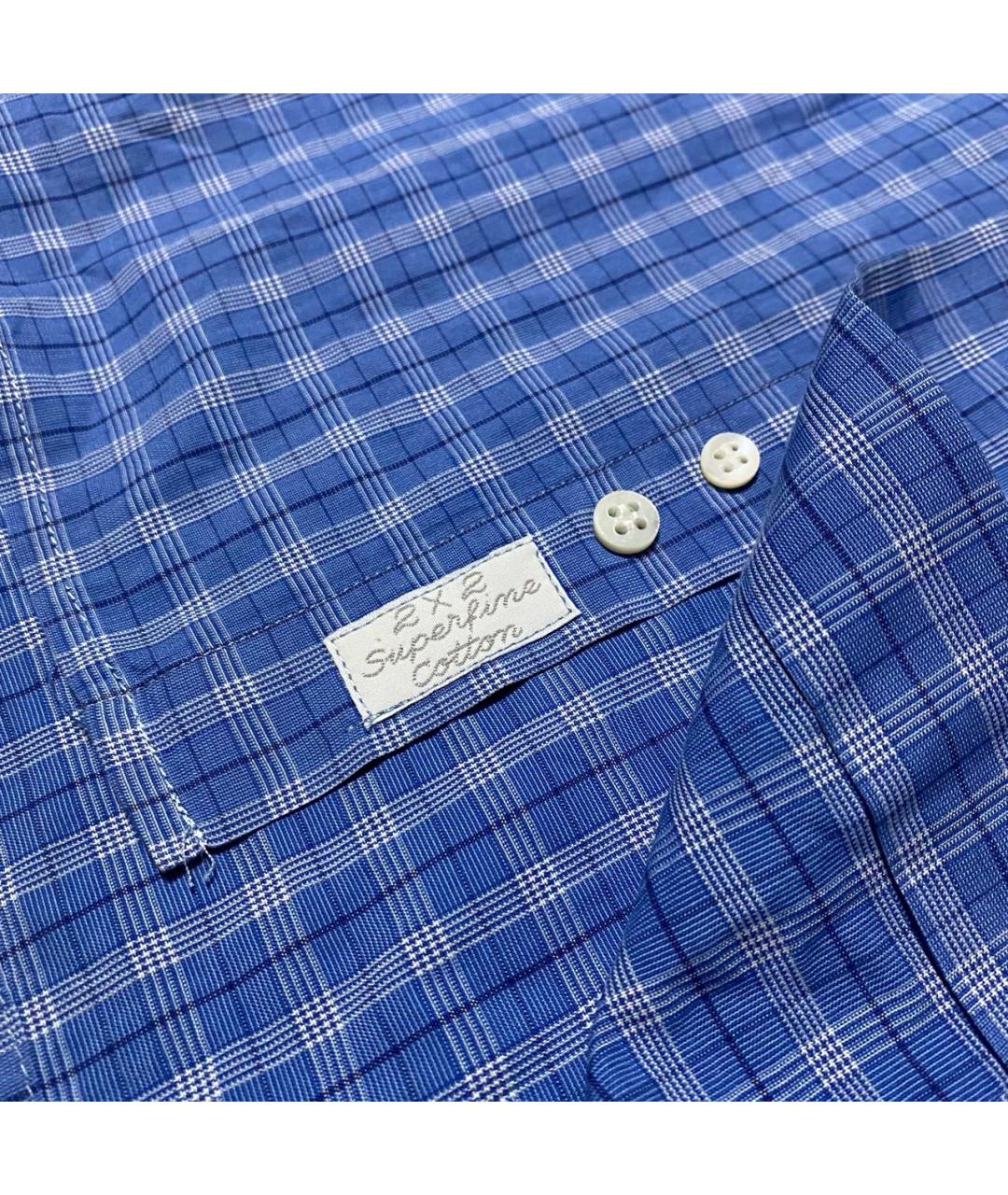 ERMENEGILDO ZEGNA XXX Голубая хлопковая классическая рубашка, фото 5