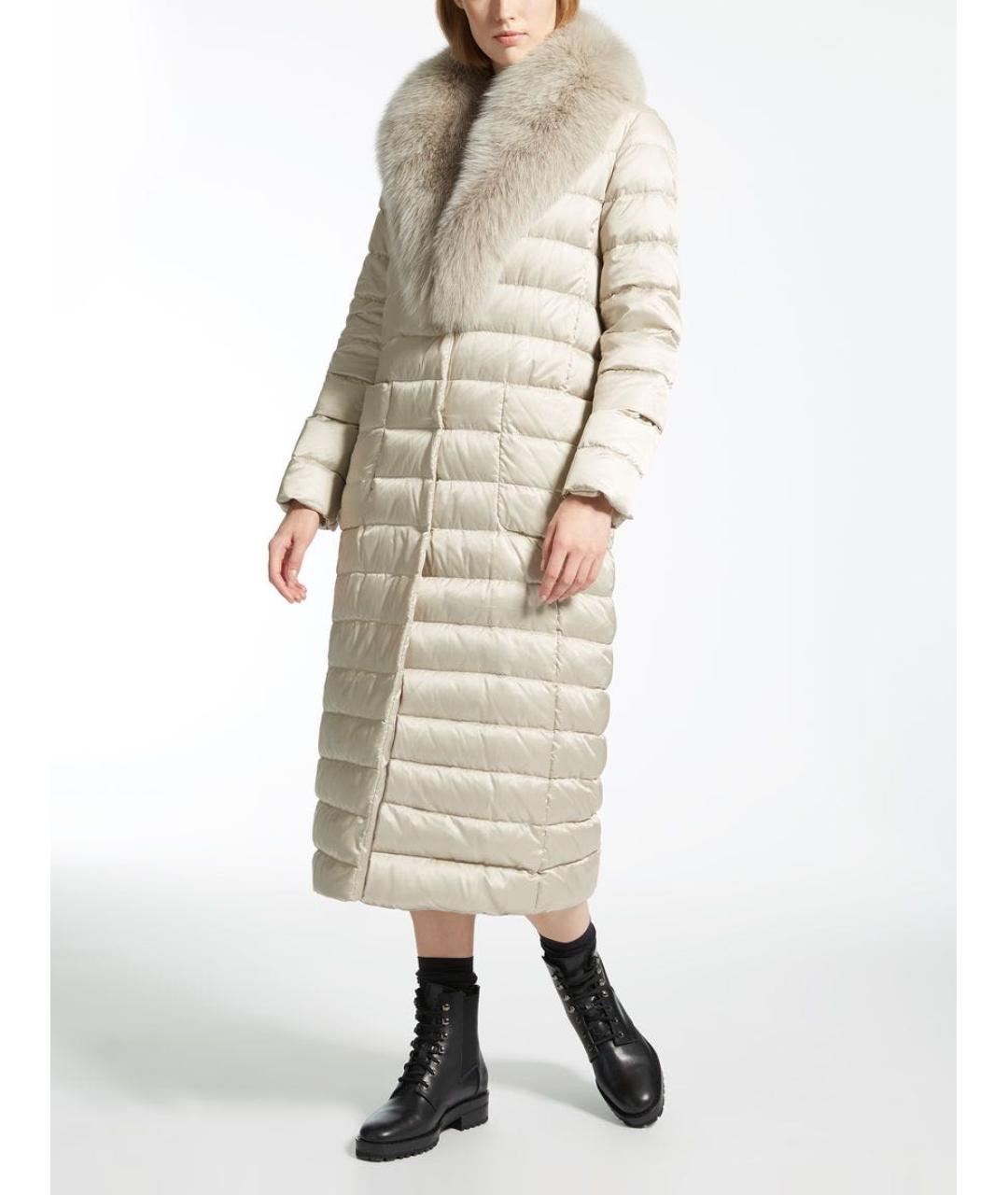 MAX MARA Бежевый пуховик, фото 8
