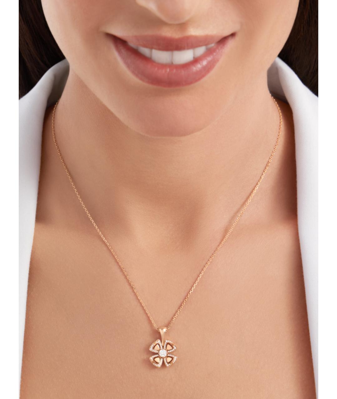 BVLGARI Золотое колье из розового золота, фото 5