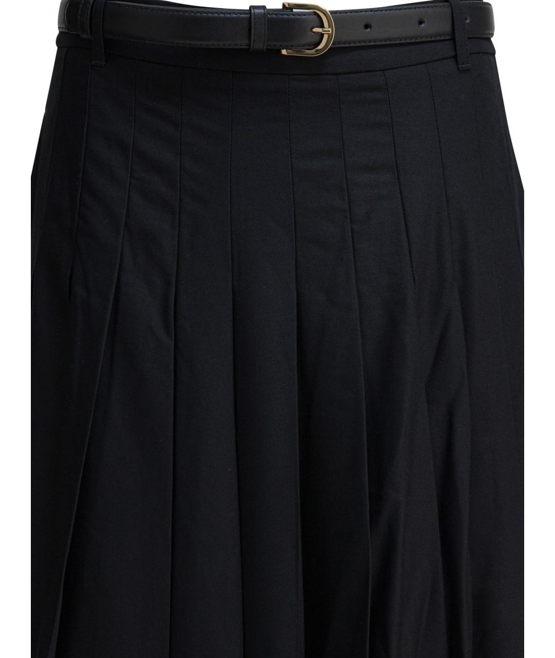 SELF-PORTRAIT Черная полиэстеровая юбка макси, фото 2