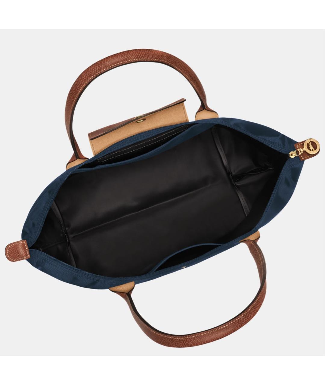LONGCHAMP Темно-синяя тканевая сумка тоут, фото 4