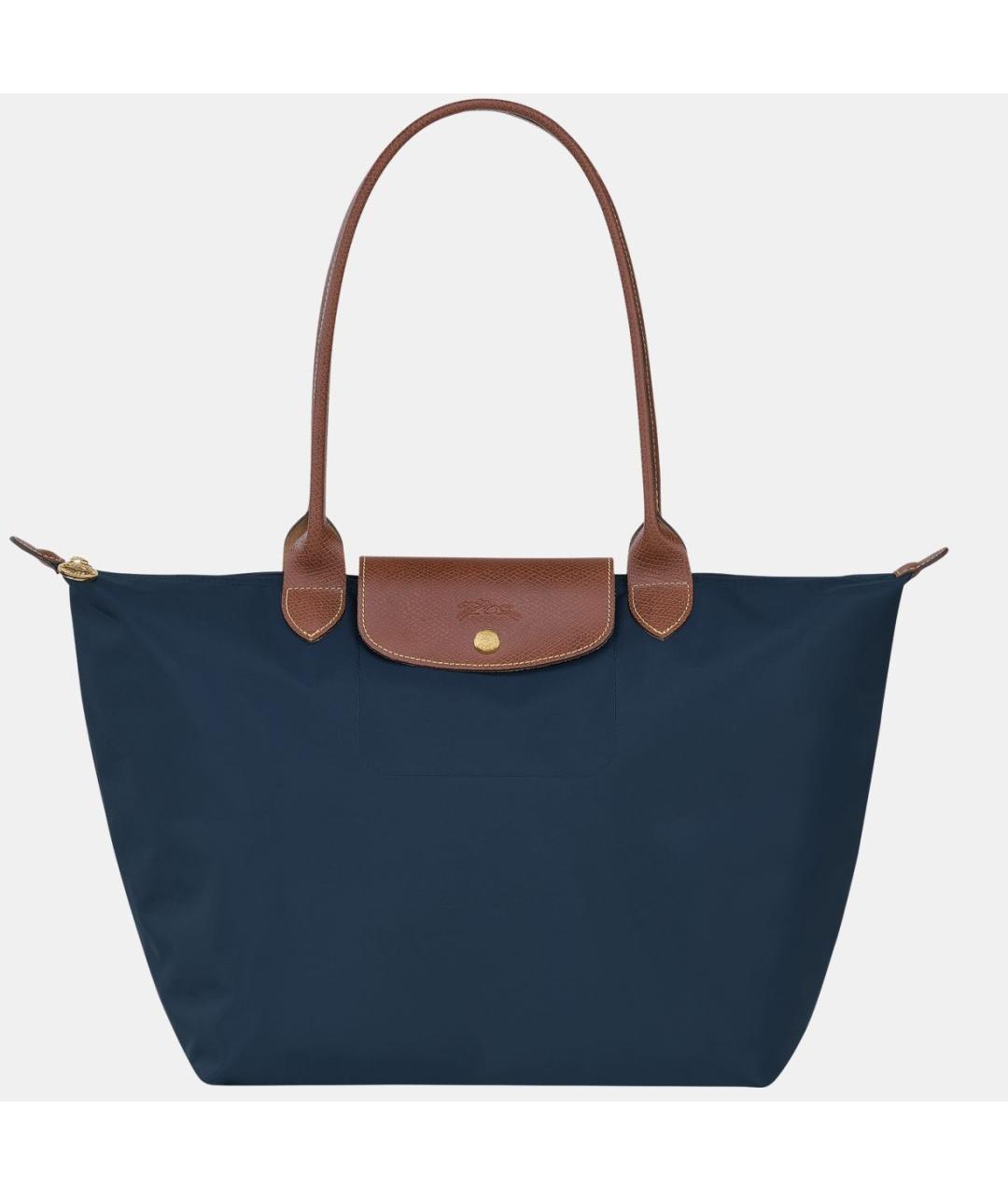 LONGCHAMP Темно-синяя тканевая сумка тоут, фото 7