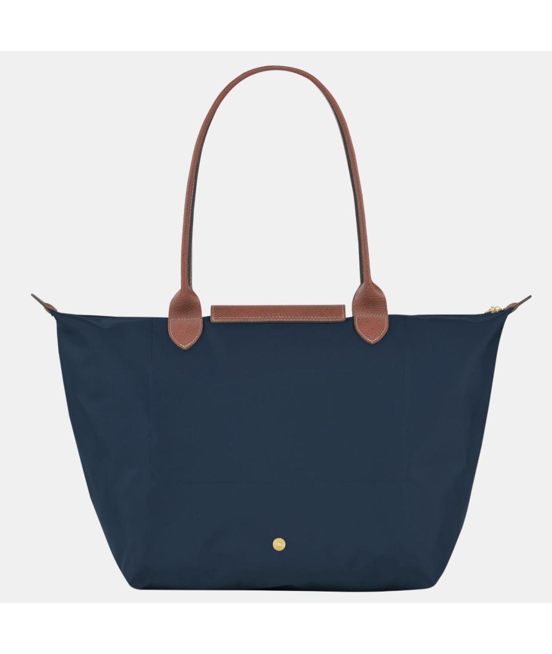 LONGCHAMP Темно-синяя тканевая сумка тоут, фото 3