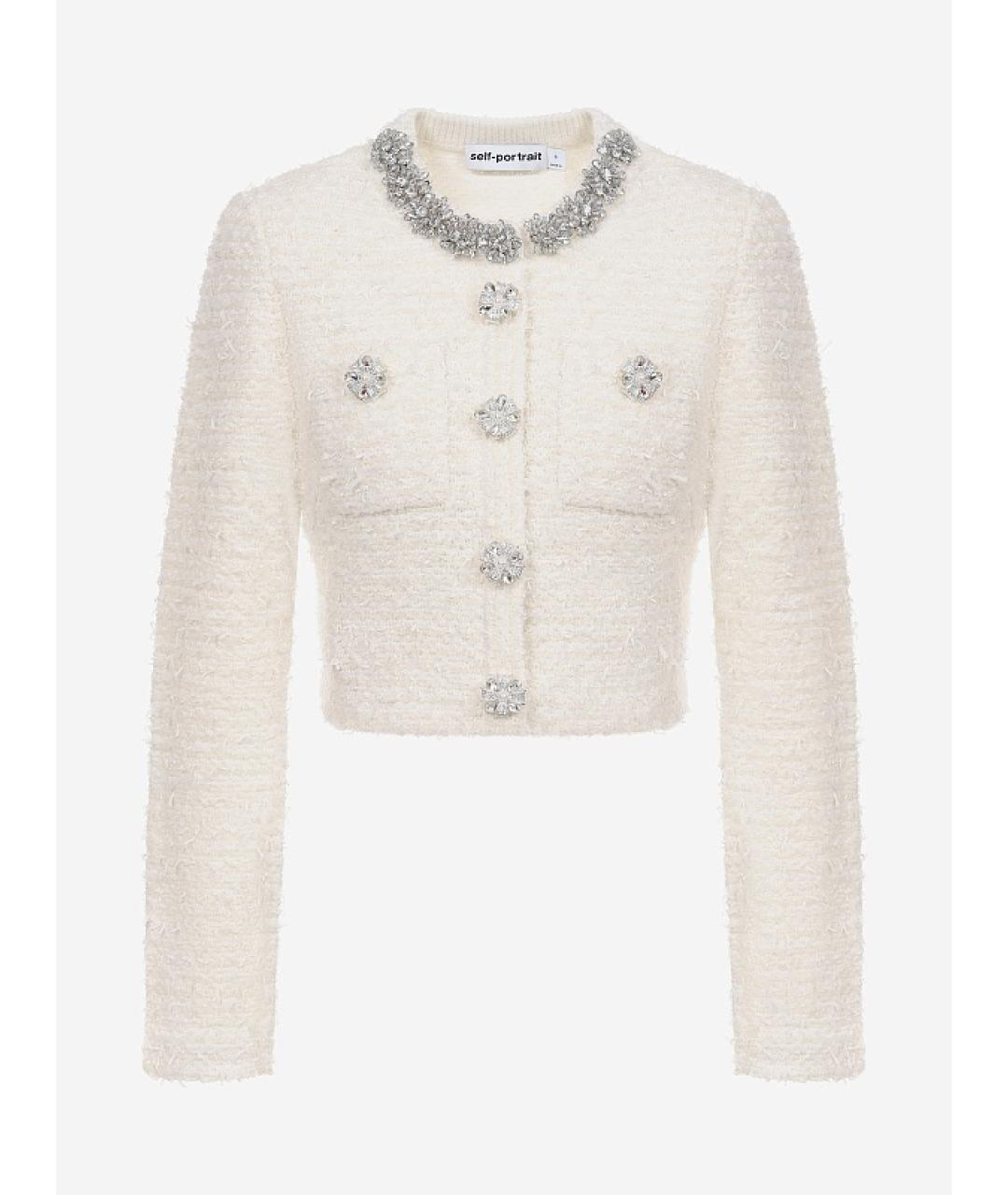 SELF-PORTRAIT Бежевый хлопковый кардиган, фото 6