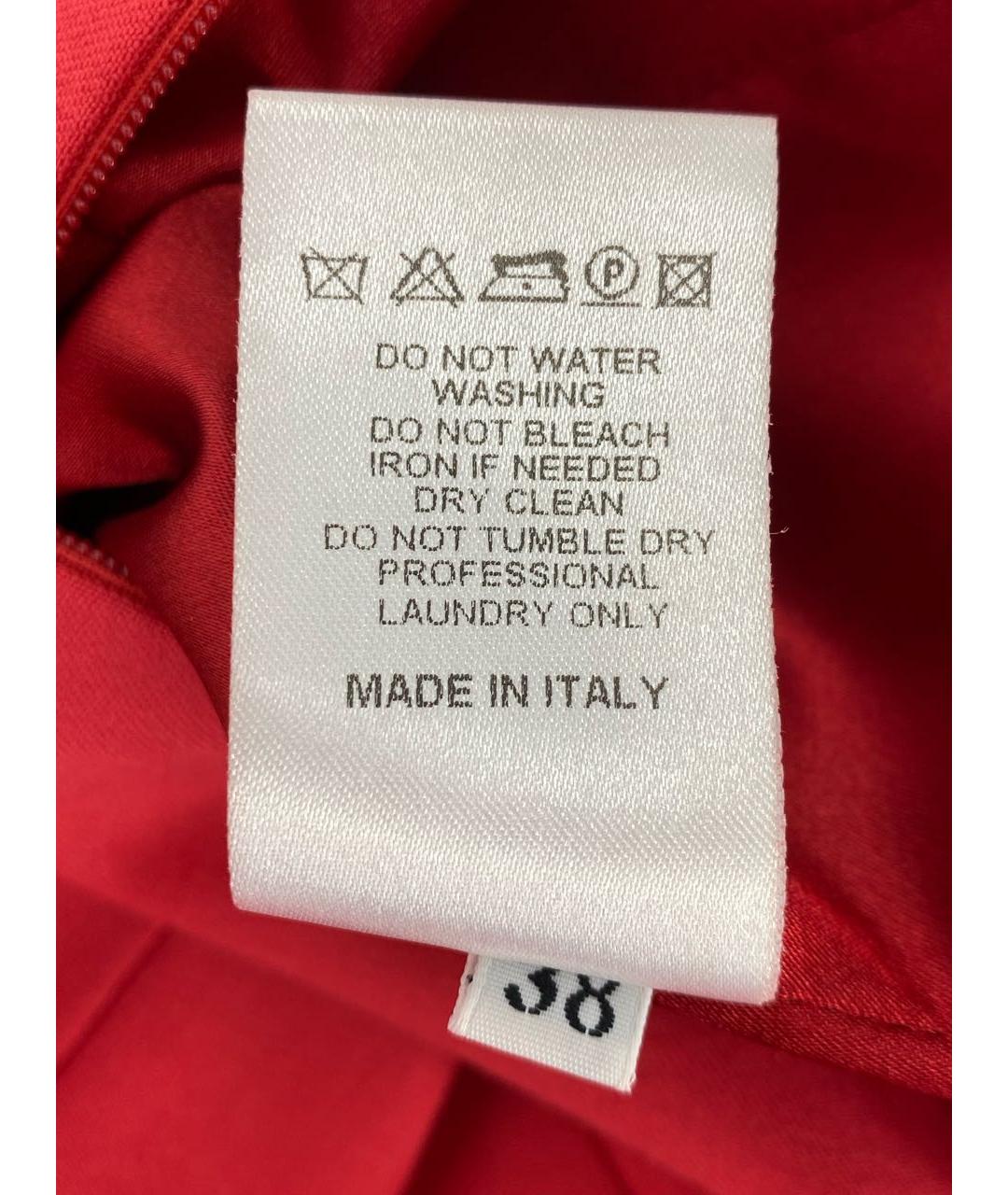 JO NO FUI Красное вискозное платье, фото 4