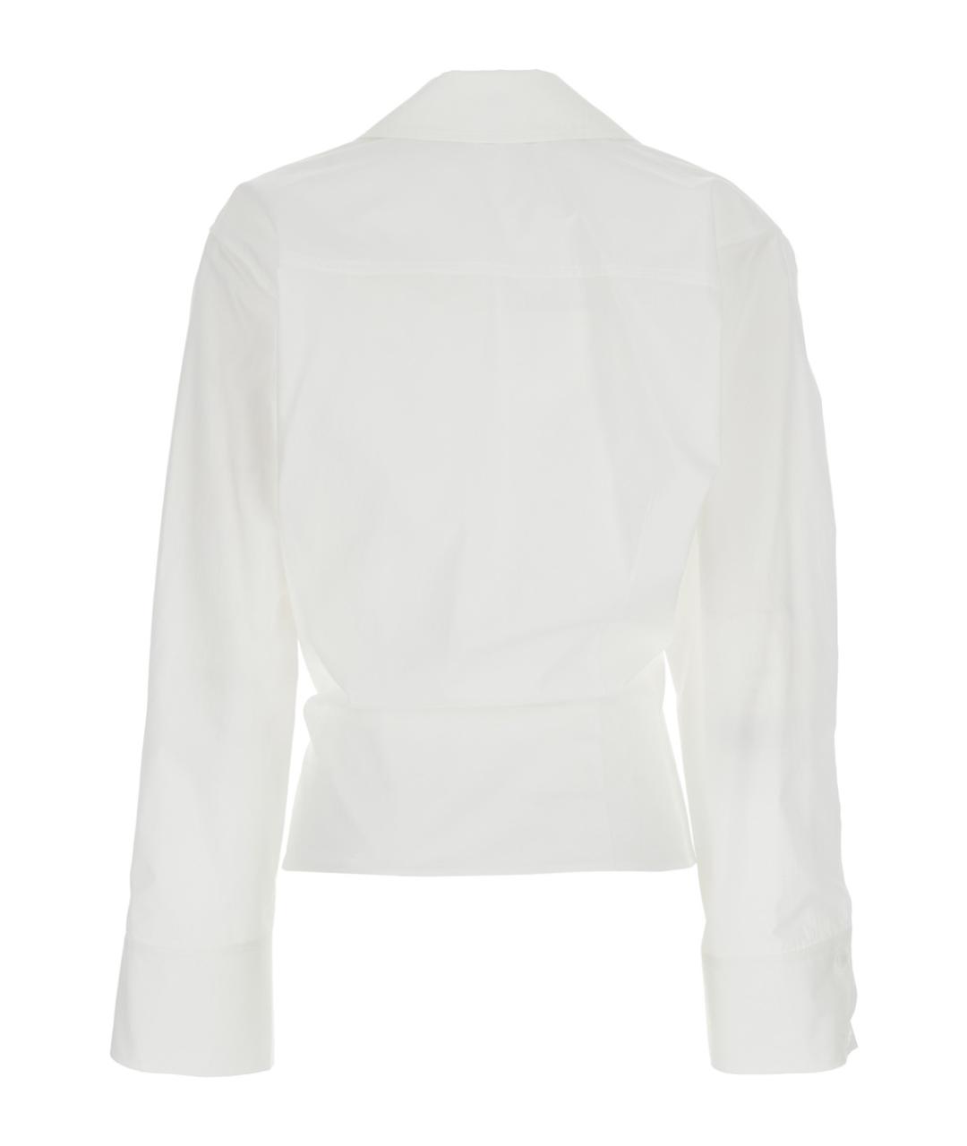 THE ATTICO Белая хлопковая рубашка, фото 2