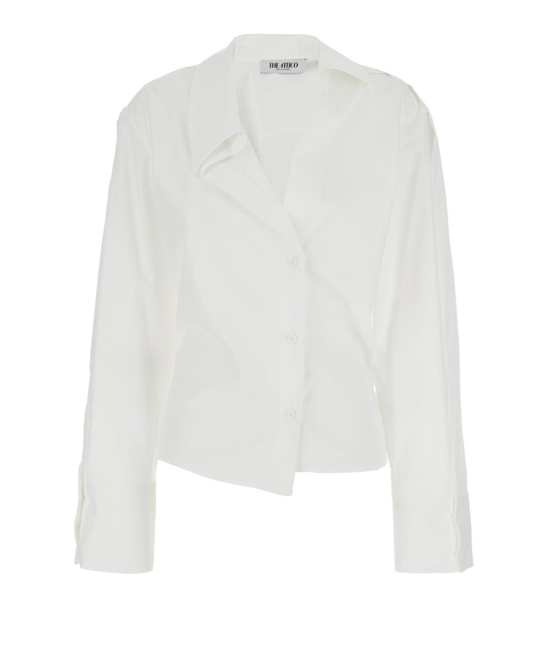 THE ATTICO Белая хлопковая рубашка, фото 1