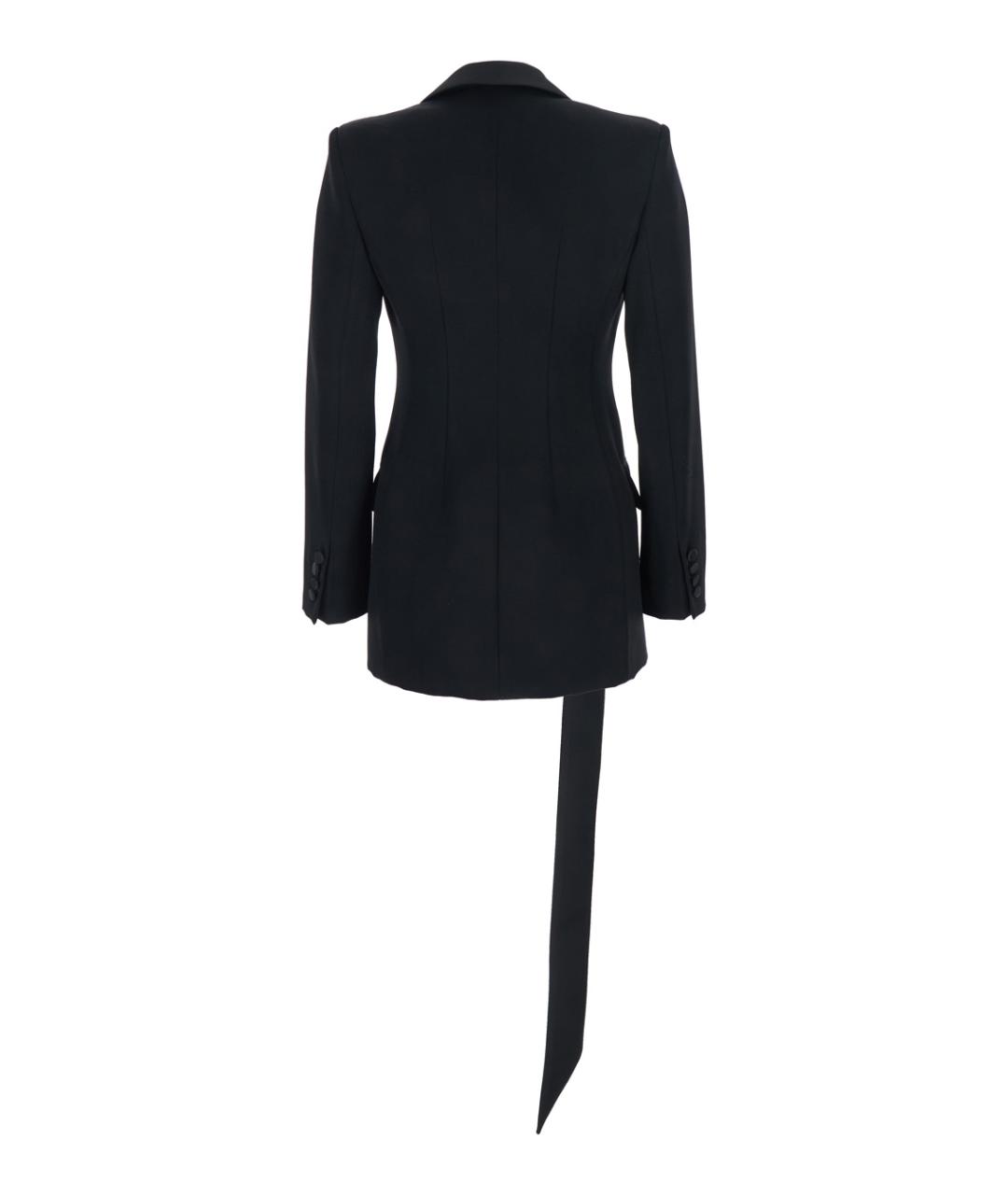 THE ATTICO Черный шерстяной жакет/пиджак, фото 2