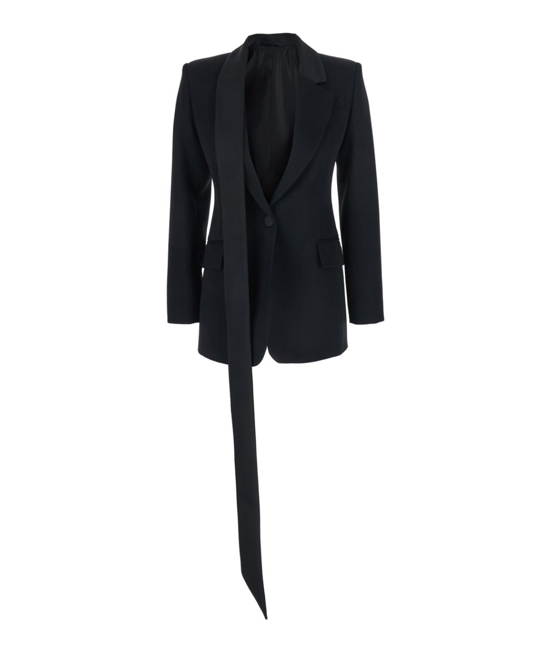 THE ATTICO Черный шерстяной жакет/пиджак, фото 1