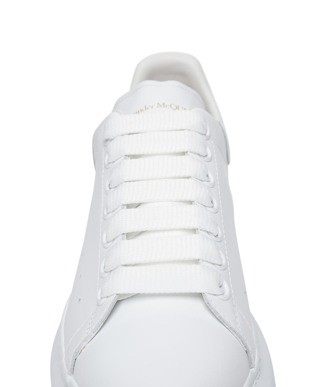 ALEXANDER MCQUEEN Белые кожаные кеды, фото 4