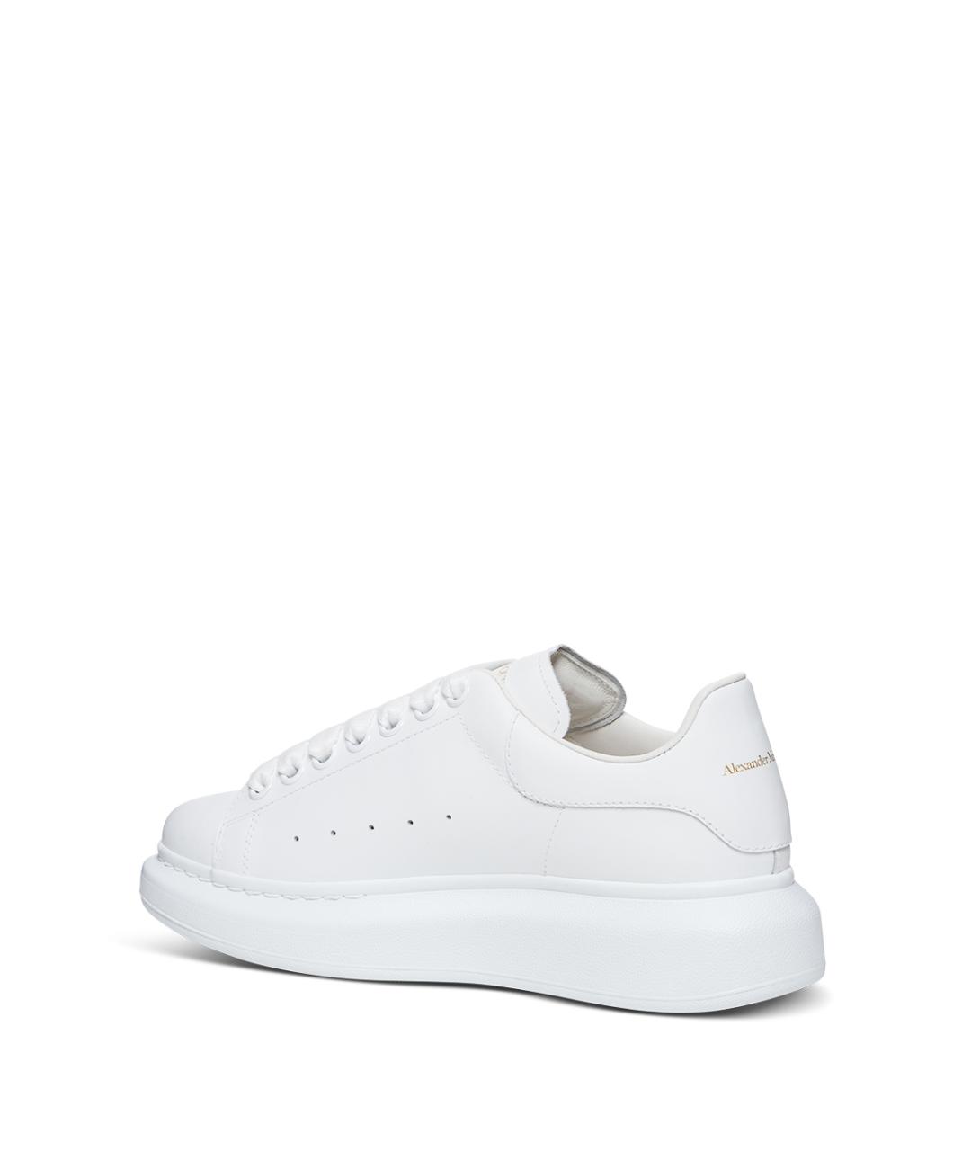 ALEXANDER MCQUEEN Белые кожаные кеды, фото 3