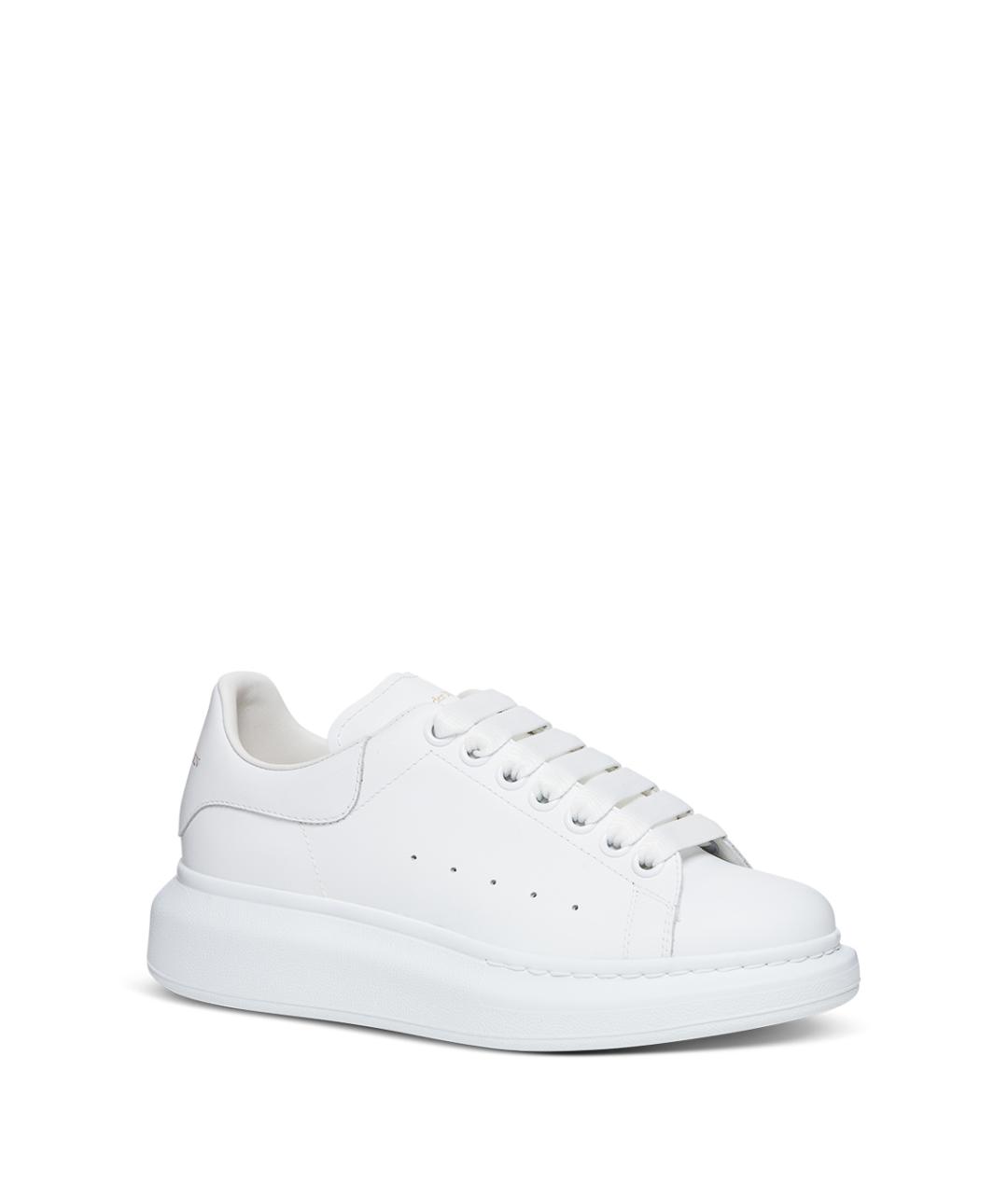 ALEXANDER MCQUEEN Белые кожаные кеды, фото 2