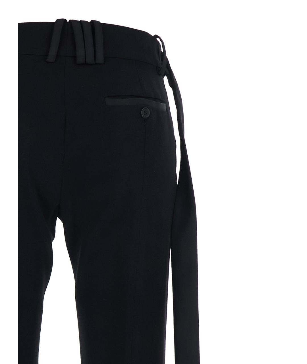 THE ATTICO Черные шерстяные брюки узкие, фото 3