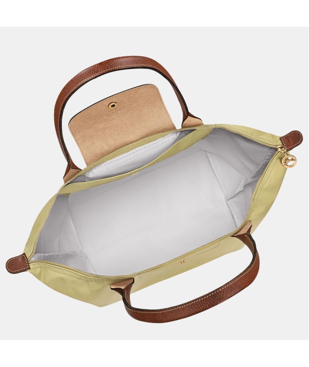 LONGCHAMP Зеленая тканевая сумка тоут, фото 4