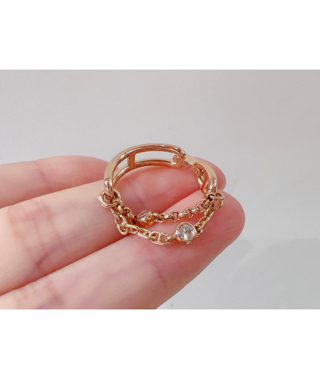 HERMES Золотое кольцо из розового золота, фото 2