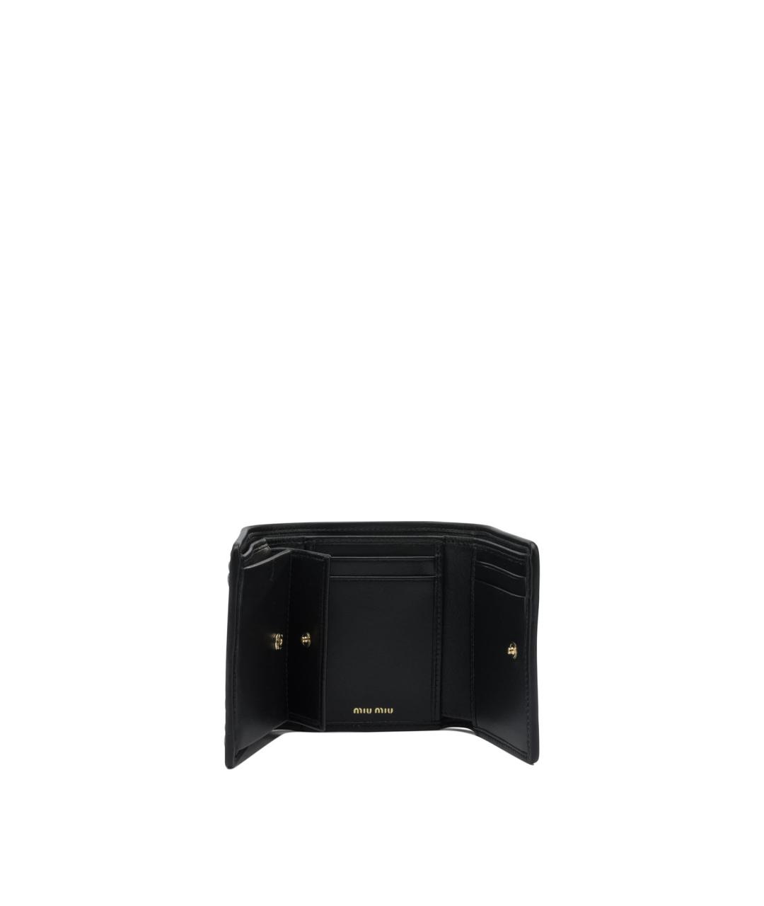 MIU MIU Черный кожаный кошелек, фото 5