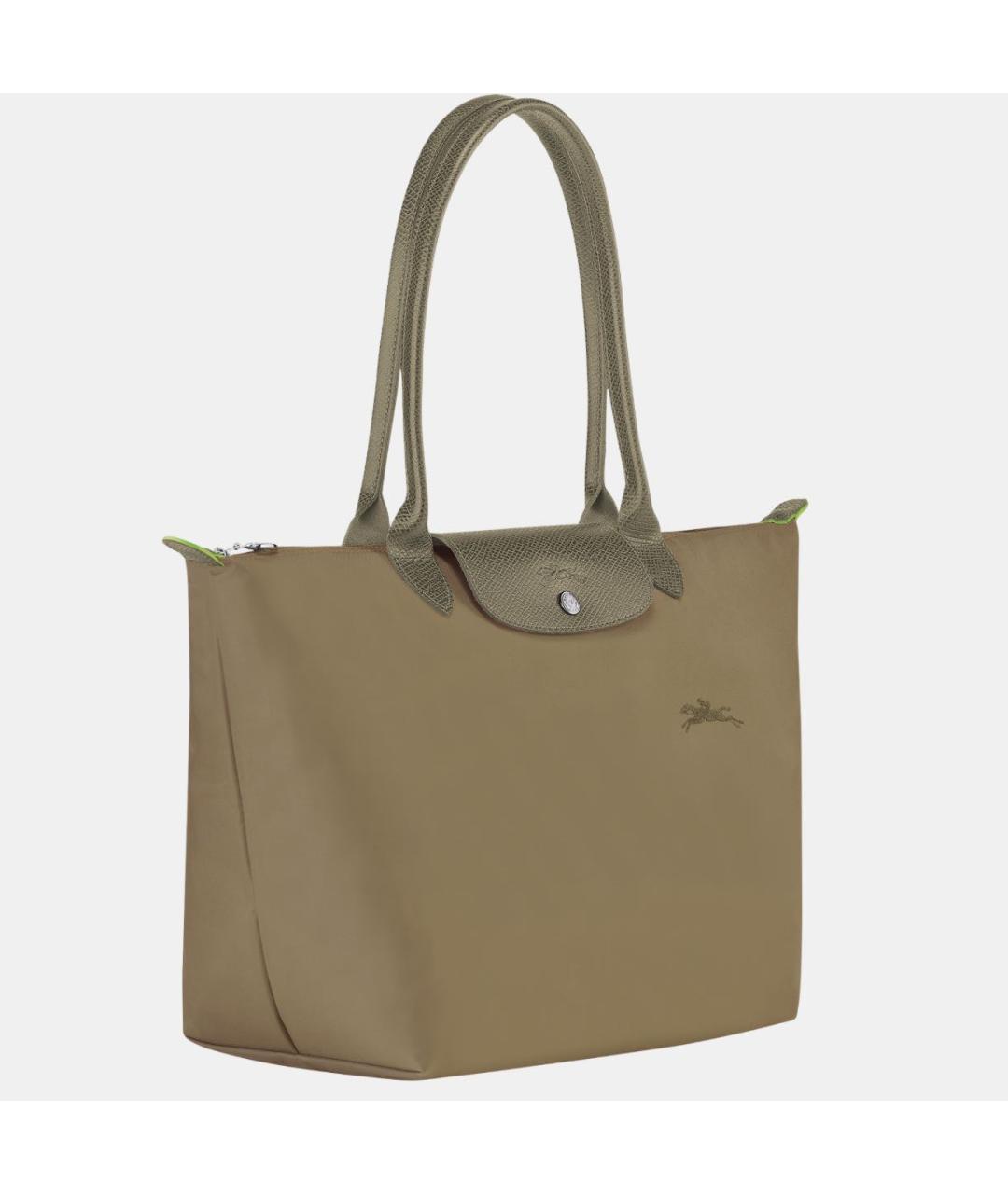 LONGCHAMP Хаки тканевая сумка тоут, фото 2
