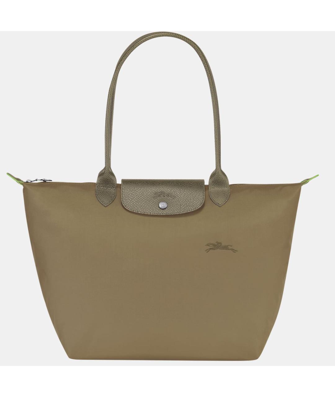 LONGCHAMP Хаки тканевая сумка тоут, фото 6