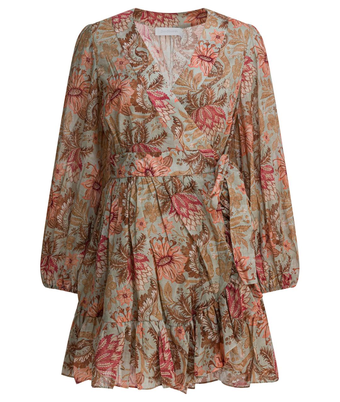 ZIMMERMANN Мульти хлопковое повседневное платье, фото 1