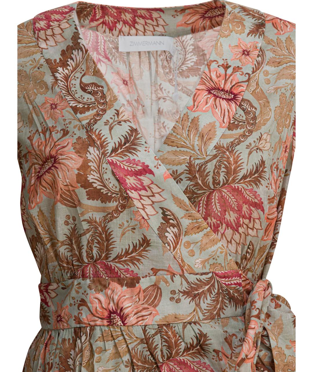 ZIMMERMANN Мульти хлопковое повседневное платье, фото 3
