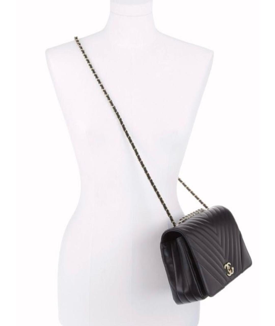 CHANEL Черная кожаная сумка через плечо, фото 3