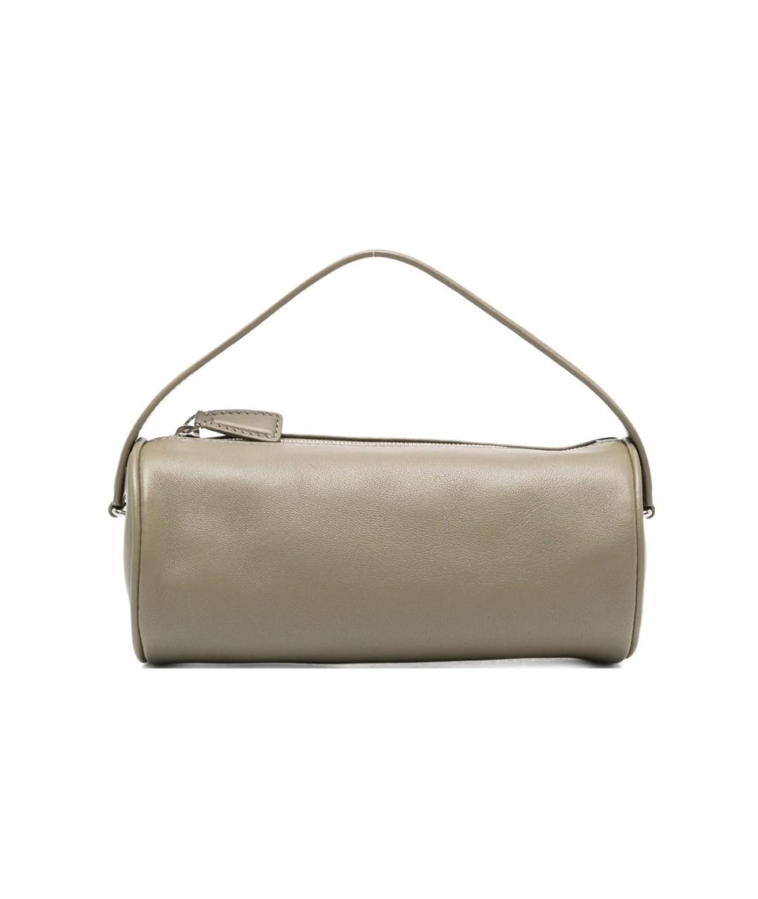 THE ROW Бежевая кожаная сумка с короткими ручками, фото 1