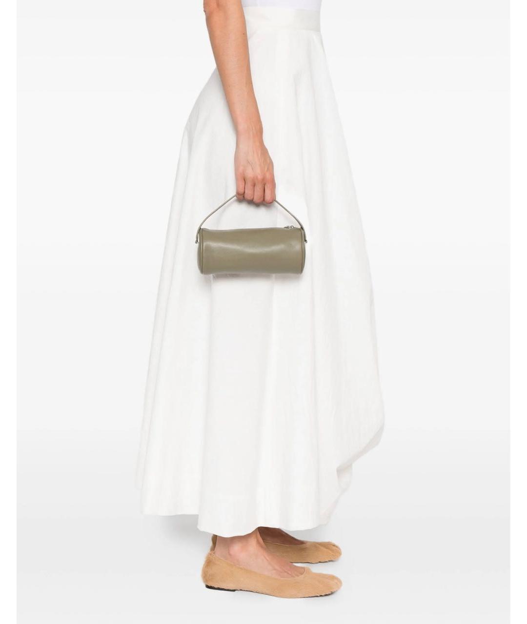 THE ROW Бежевая кожаная сумка с короткими ручками, фото 3