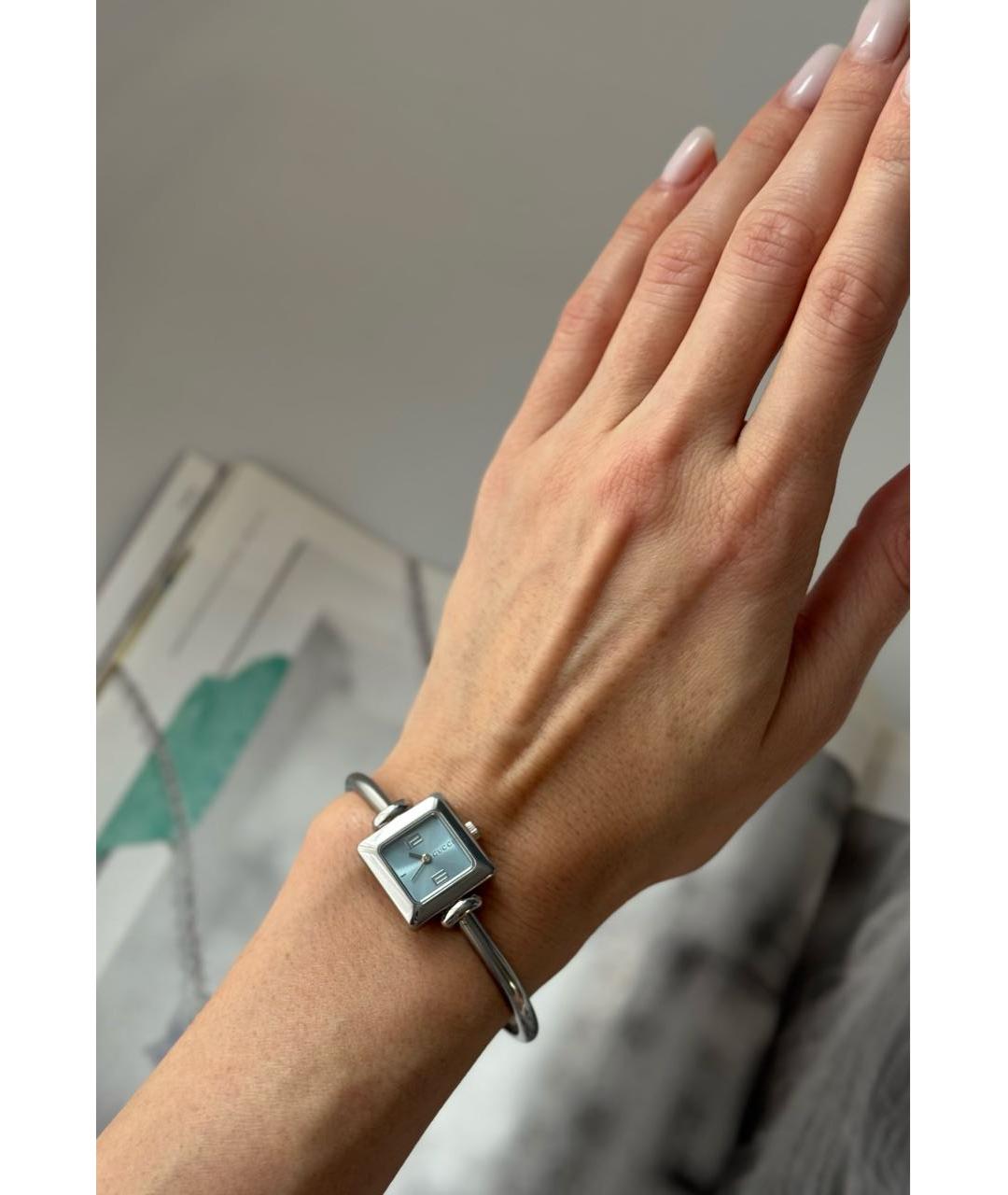 GUCCI Серебряные серебряные часы, фото 3