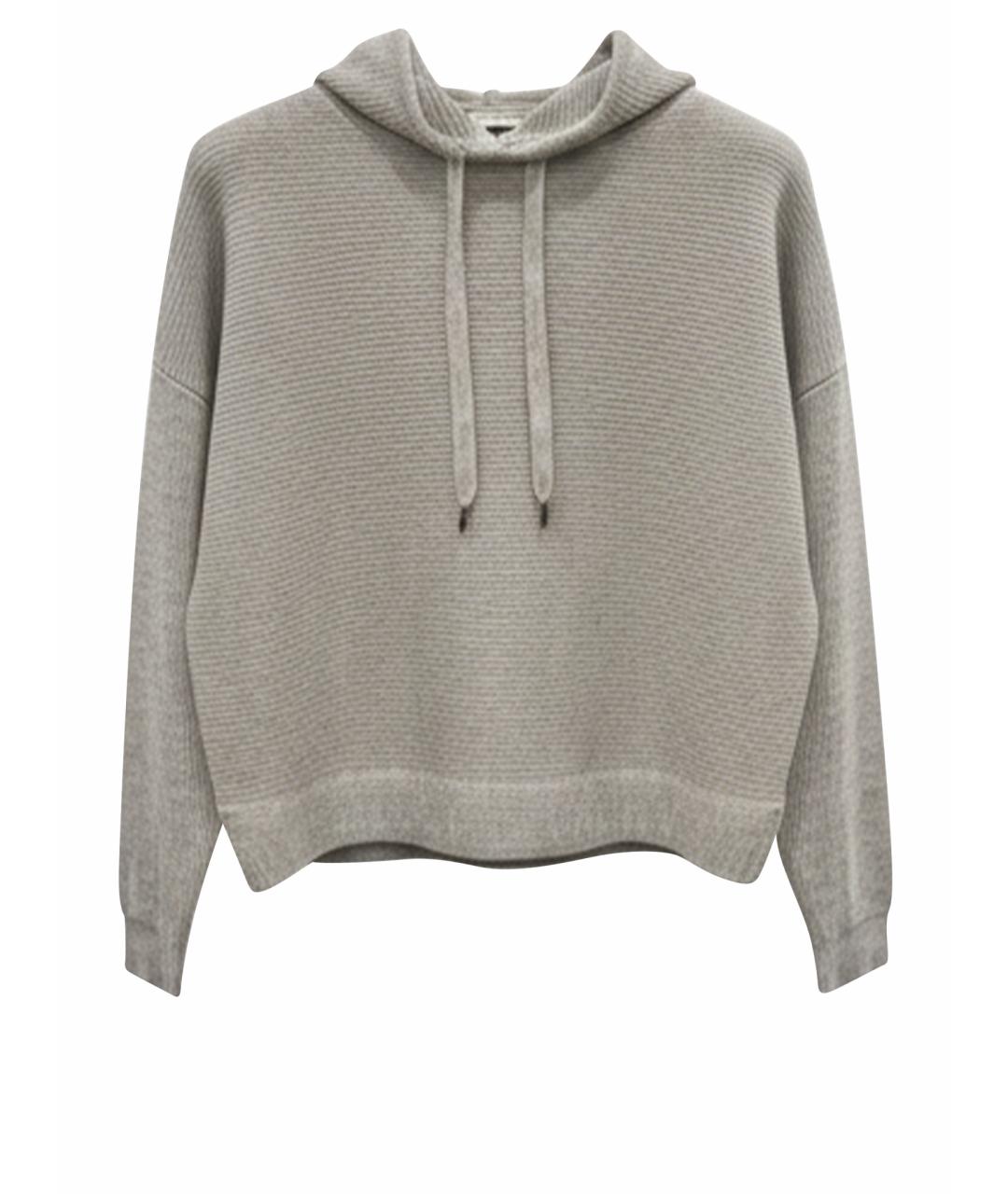 BRUNELLO CUCINELLI Серый кашемировый костюм с юбками, фото 7