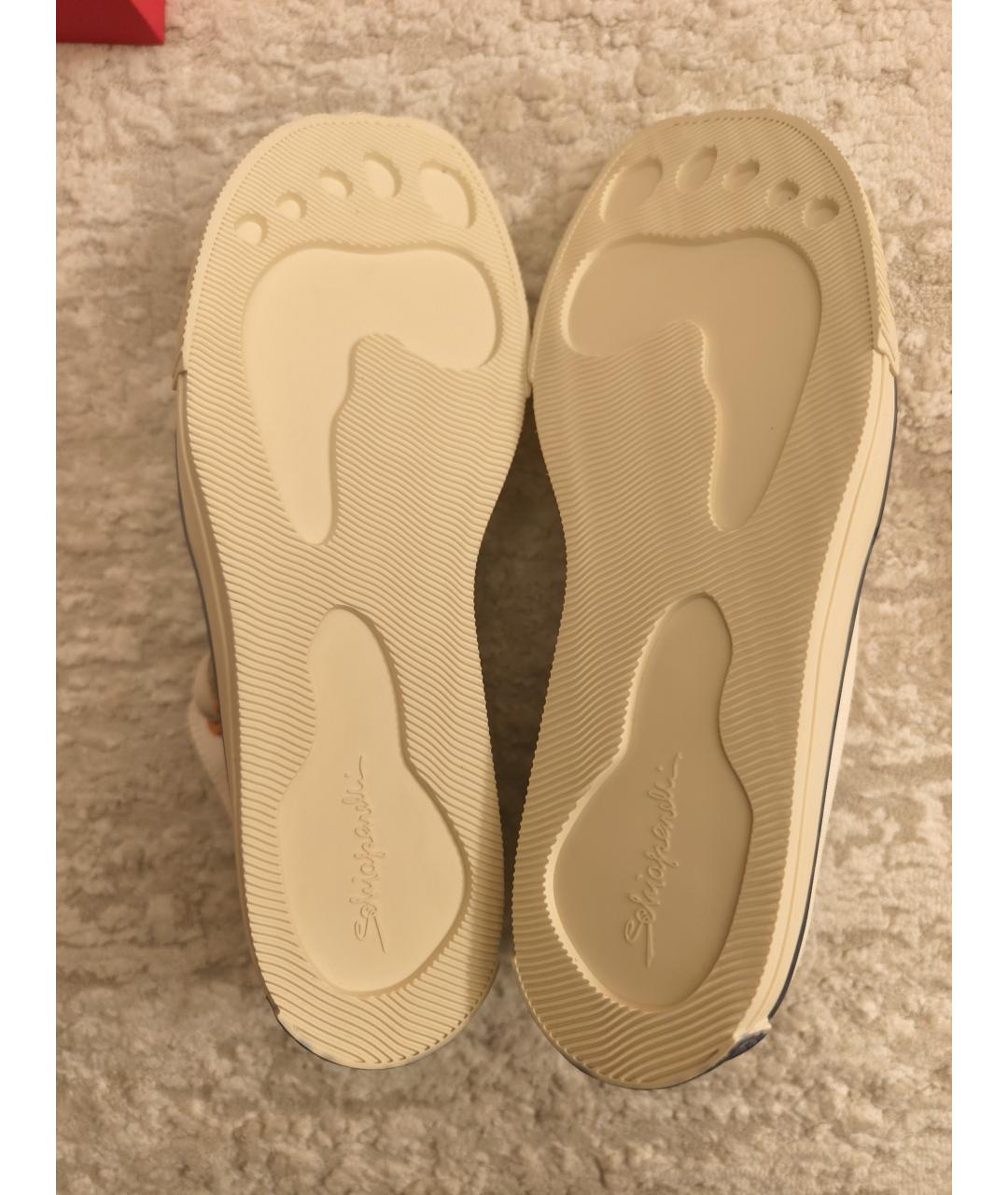 SCHIAPARELLI Белые текстильные кеды, фото 5