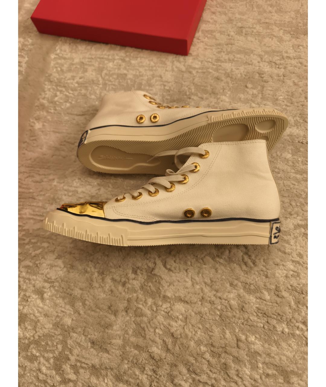 SCHIAPARELLI Белые текстильные кеды, фото 7