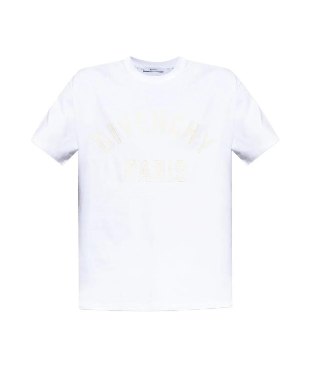 GIVENCHY Белая хлопковая футболка, фото 1