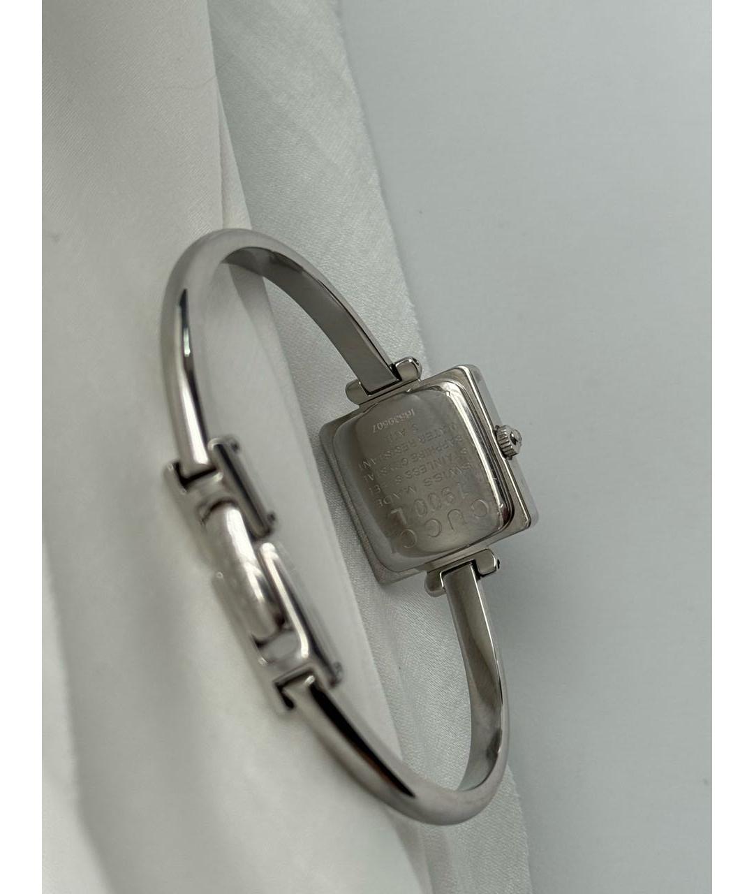 GUCCI Серебряные стальные часы, фото 4