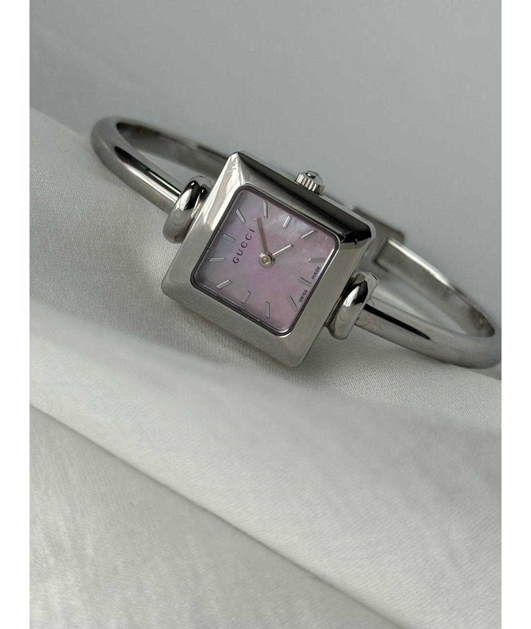 GUCCI Серебряные стальные часы, фото 6