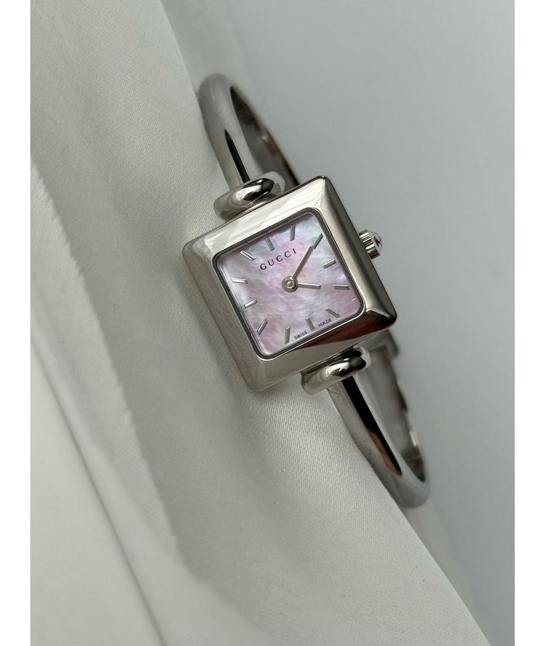 GUCCI Серебряные стальные часы, фото 7