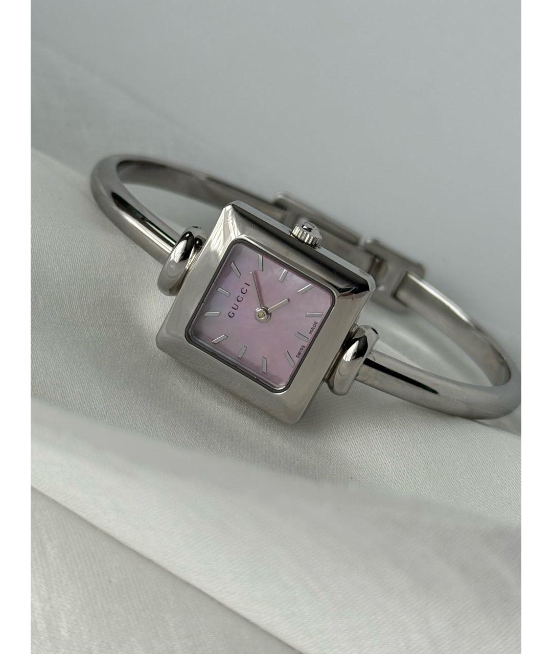 GUCCI Серебряные стальные часы, фото 3