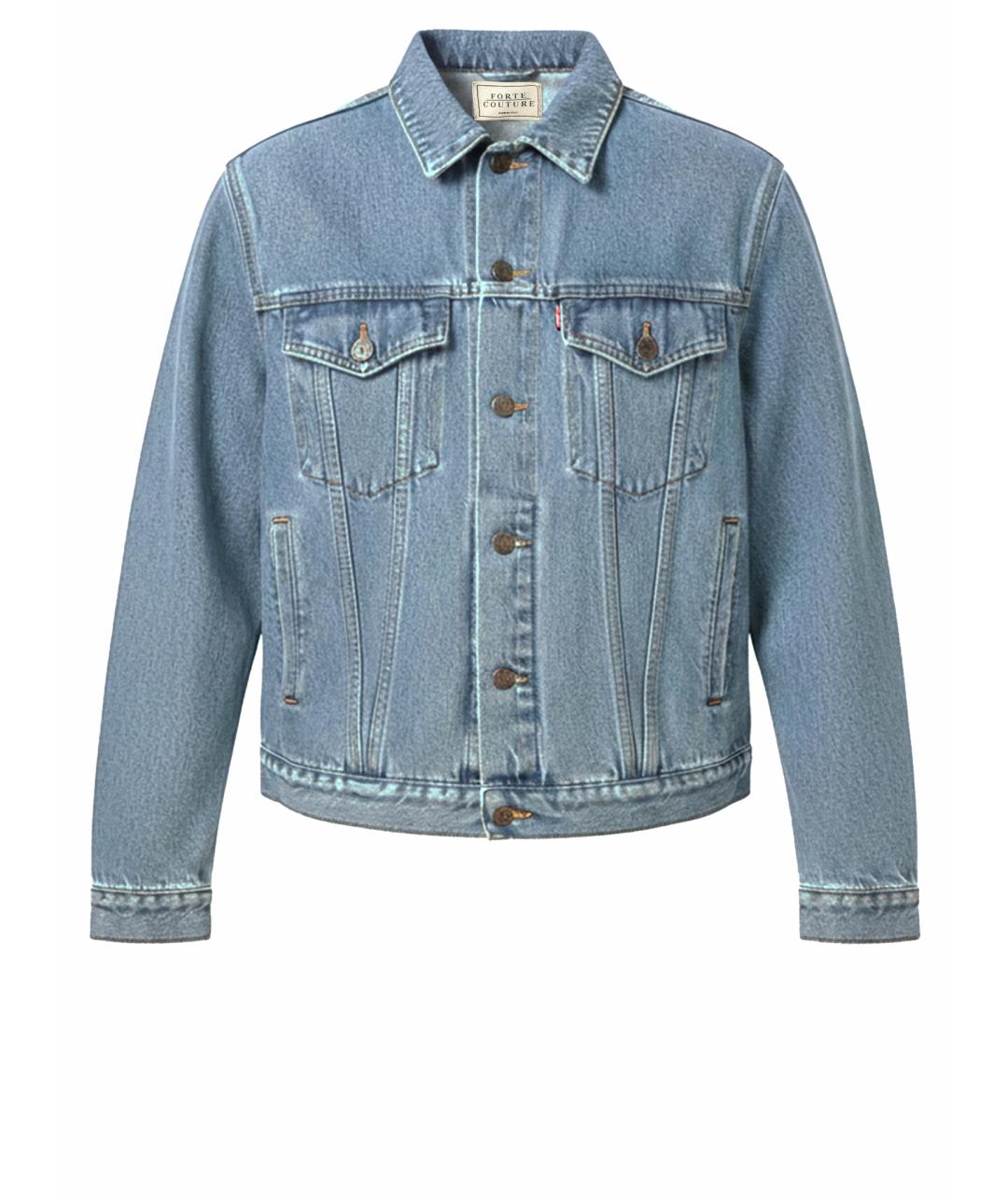 FORTE COUTURE Голубая деним куртка, фото 1