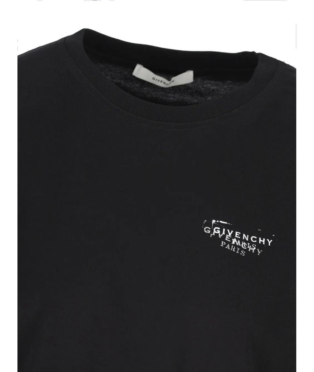 GIVENCHY Черная хлопковая футболка, фото 4