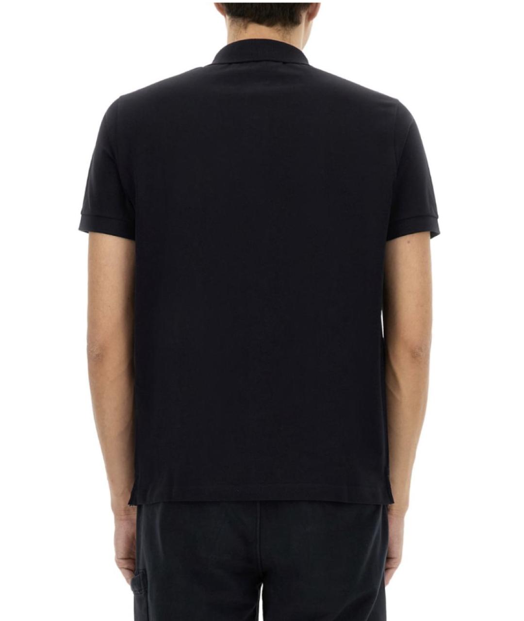STONE ISLAND Синее хлопковое поло с коротким рукавом, фото 4