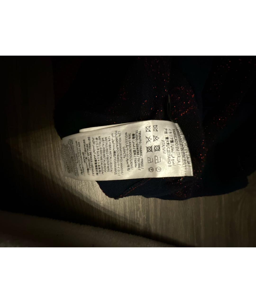 GUCCI Синий шерстяной кардиган, фото 5